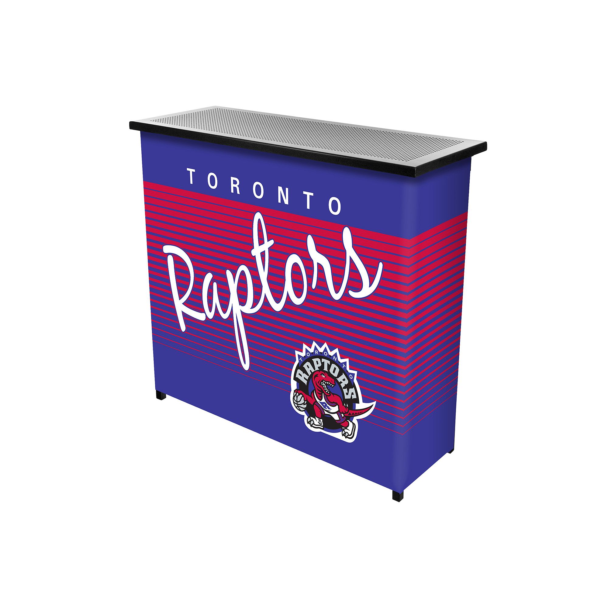 Toronto Raptors Hardwood Classics 2-Shelf Portable Bar with Case, Rpt Team