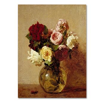 Trademark Fine Art ''Roses 1884'' Canvas Wall Art