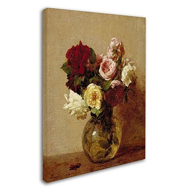 Trademark Fine Art ''Roses 1884'' Canvas Wall Art