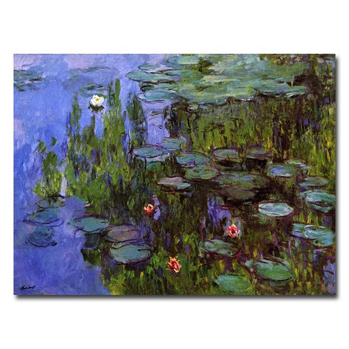 Trademark Fine Art ''Sea Roses'' Canvas Wall Art by Claude Monet