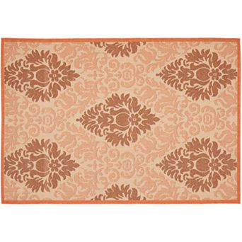 Safavieh Courtyard Leaves Print Indoor Outdoor Rug