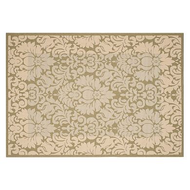 Safavieh Courtyard Floral Scroll Indoor Outdoor Rug