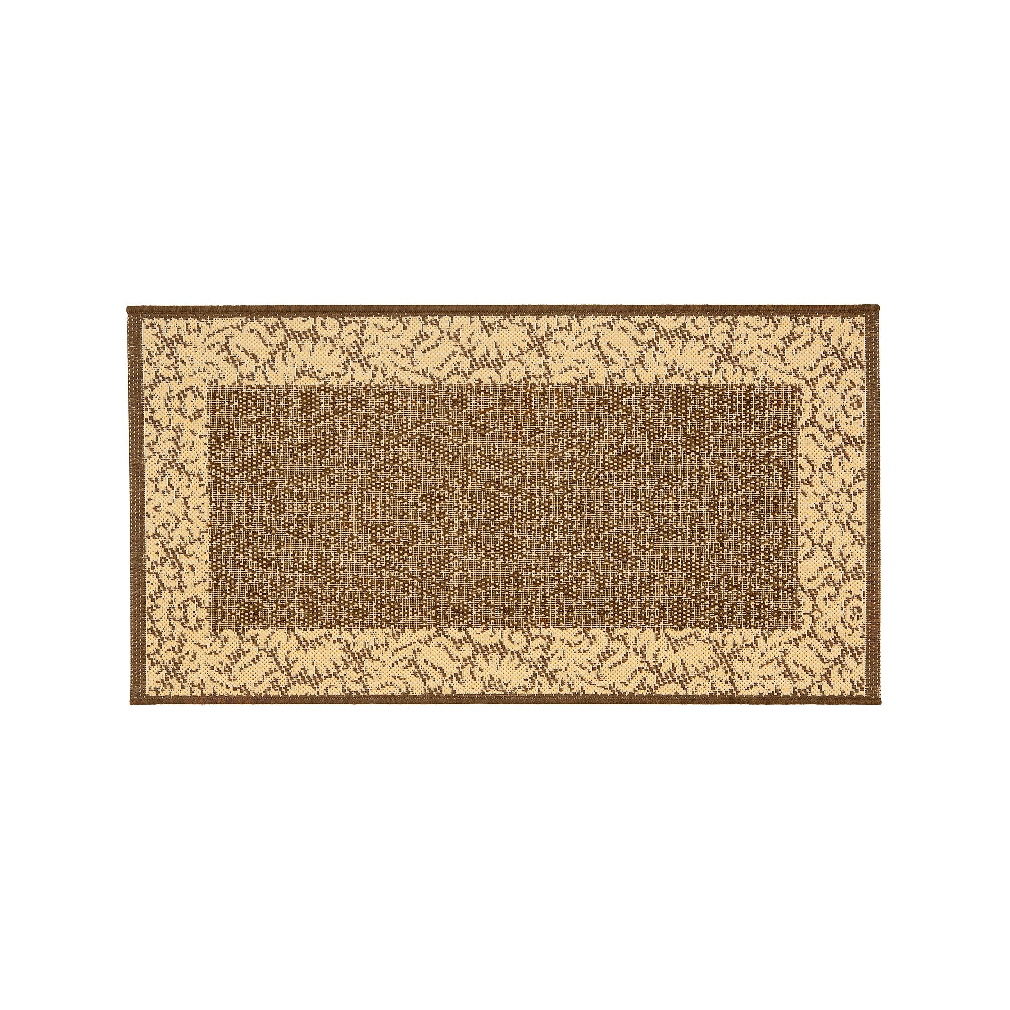 Safavieh Courtyard Floral Scroll Indoor Outdoor Rug, Brown Natural