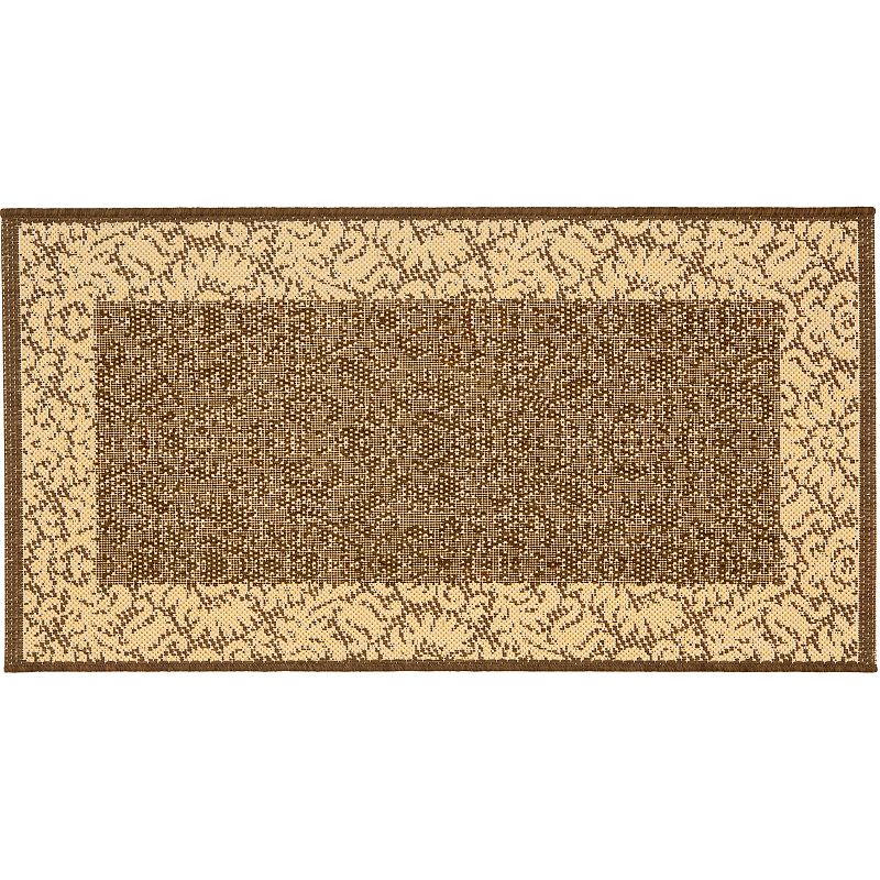 Safavieh Courtyard Floral Scroll Indoor Outdoor Rug, Multicolor, 6.5X9.5 Ft