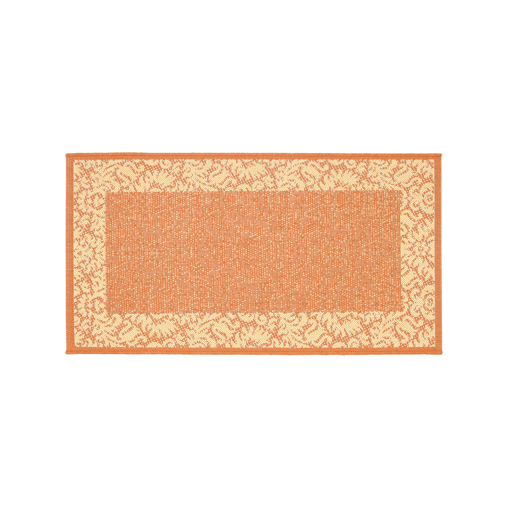 Safavieh Courtyard Floral Scroll Indoor Outdoor Rug, Terracotta Natural