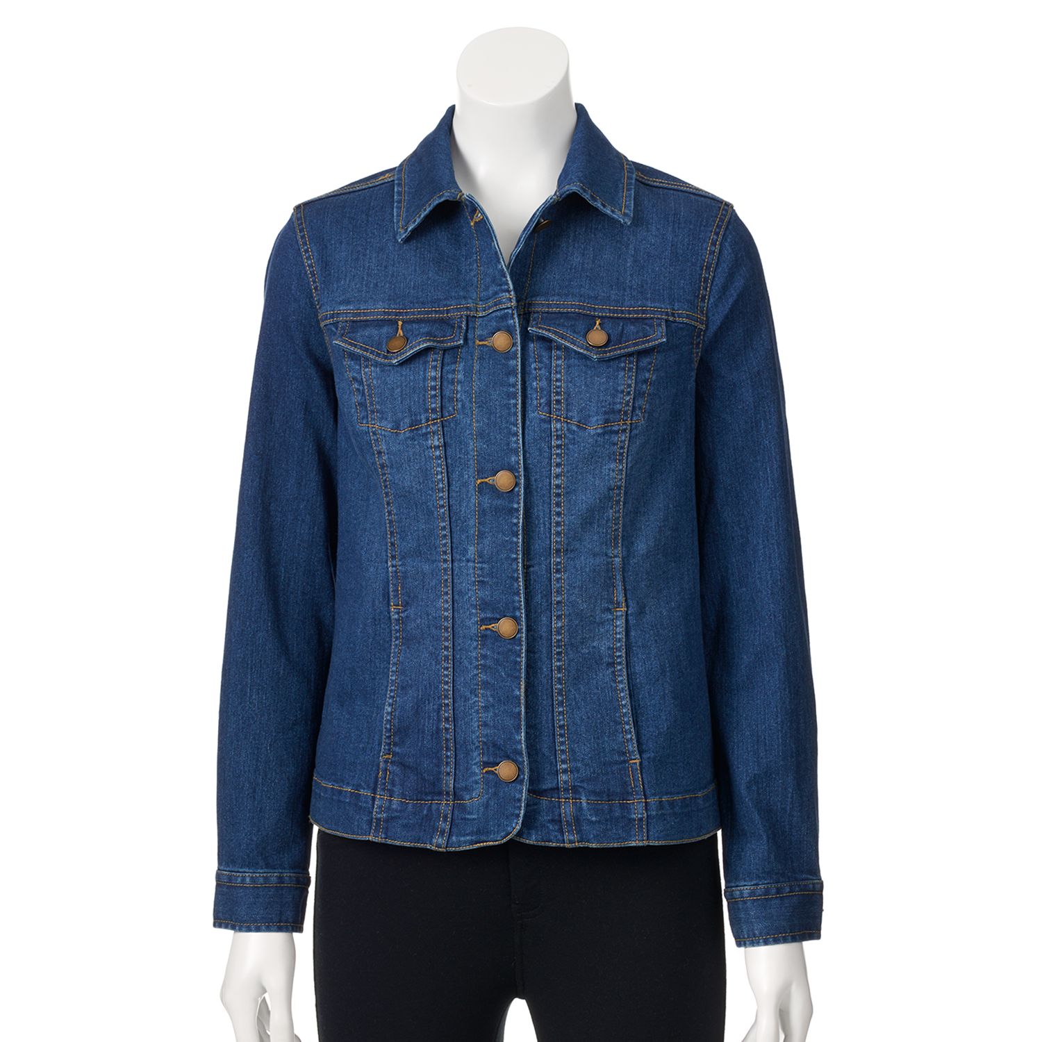 kohls jean jacket womens