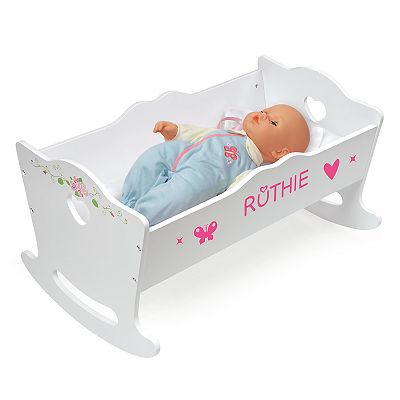 Badger basket white rose doll high chair deals