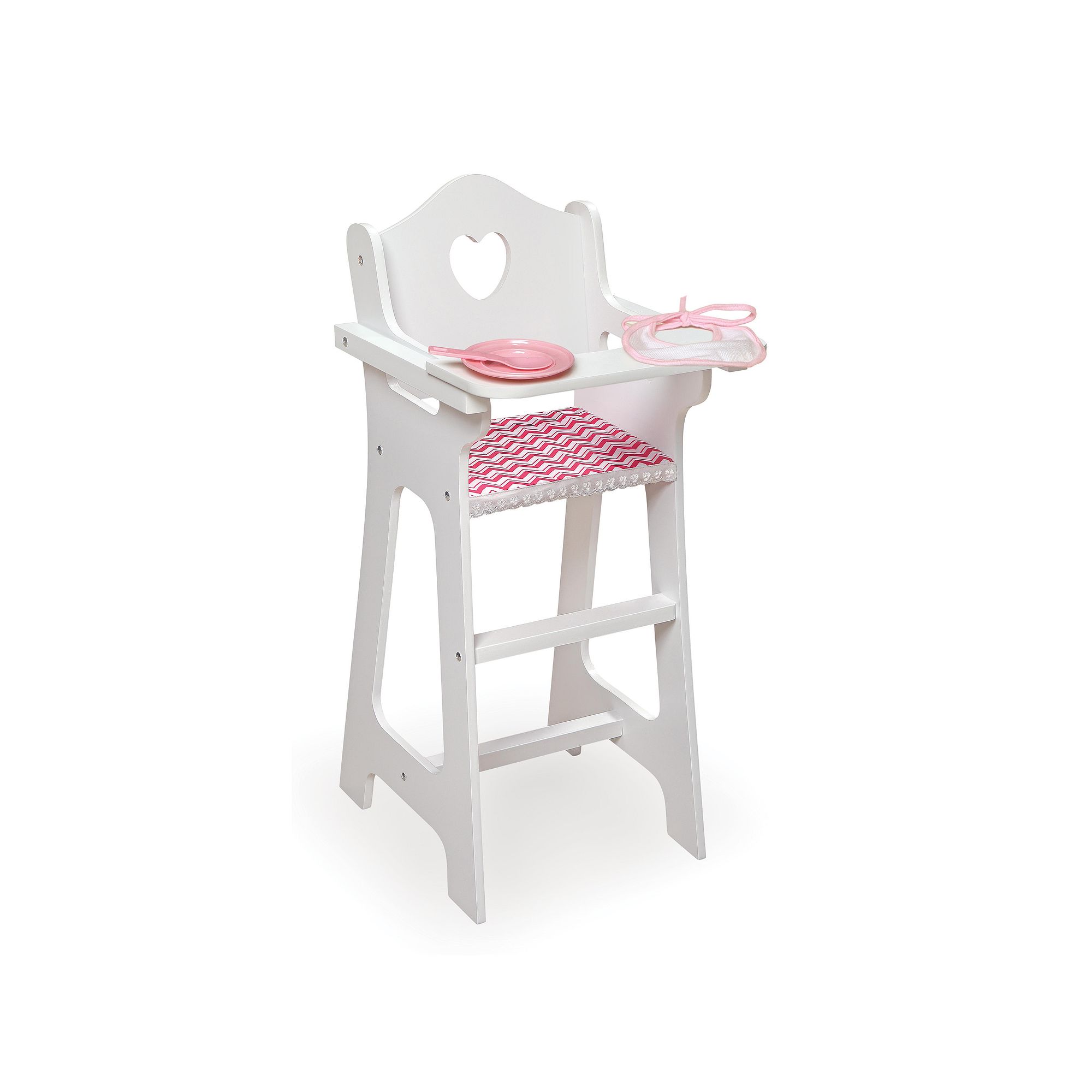 Badger Basket Chevron Doll Wooden High Chair