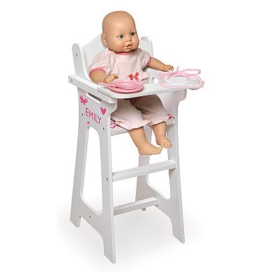 Badger Basket Chevron Doll Wooden High Chair