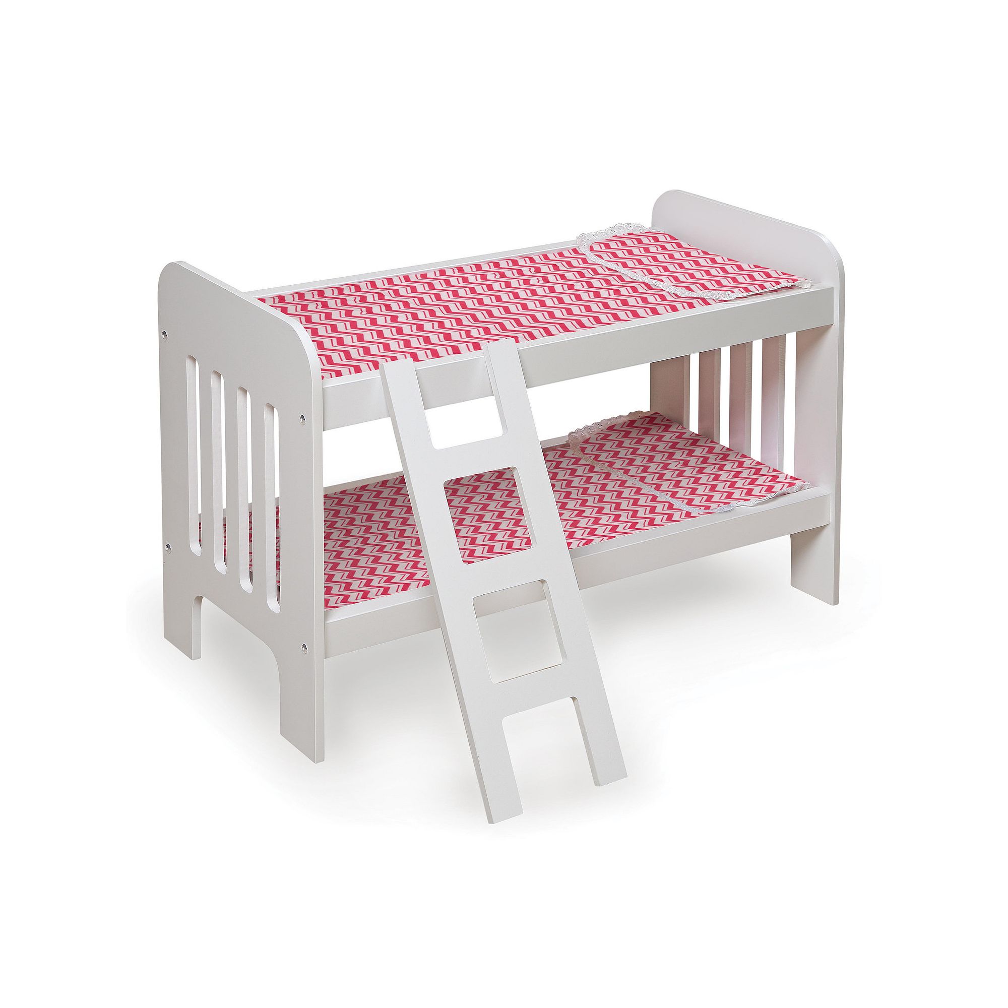 Badger Basket Chevron Wooden Doll Bunk Bed with Ladder
