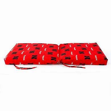 Nebraska Cornhuskers 2-Piece Chair Cushion