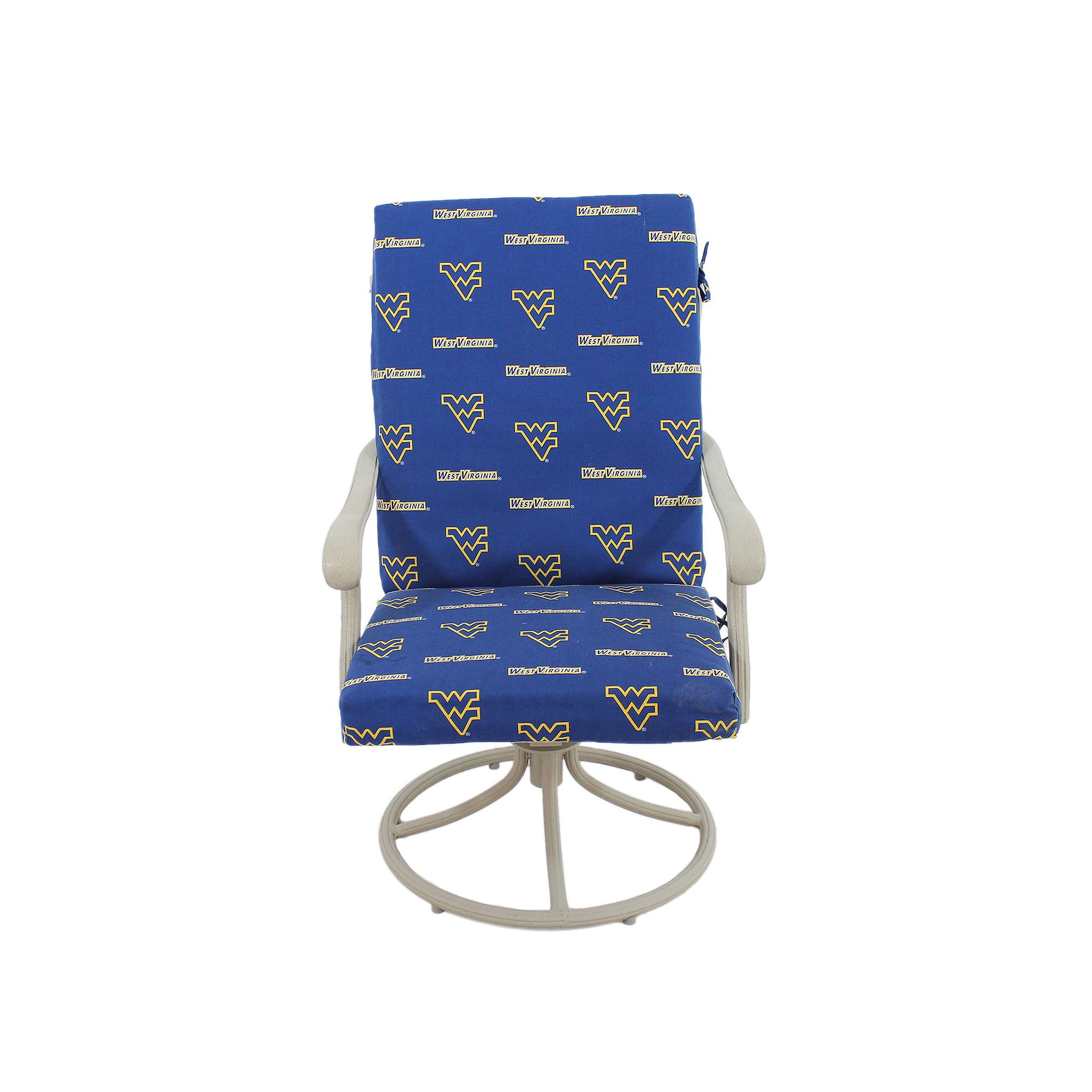 West Virginia Mountaineers 2-Piece Chair Cushion