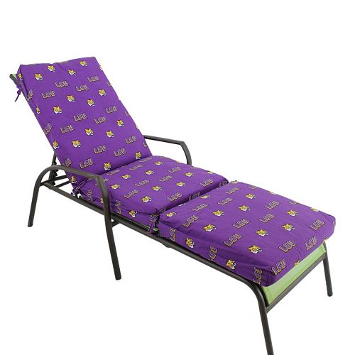 LSU Tigers 3-Piece Chaise Lounge Chair Cushion