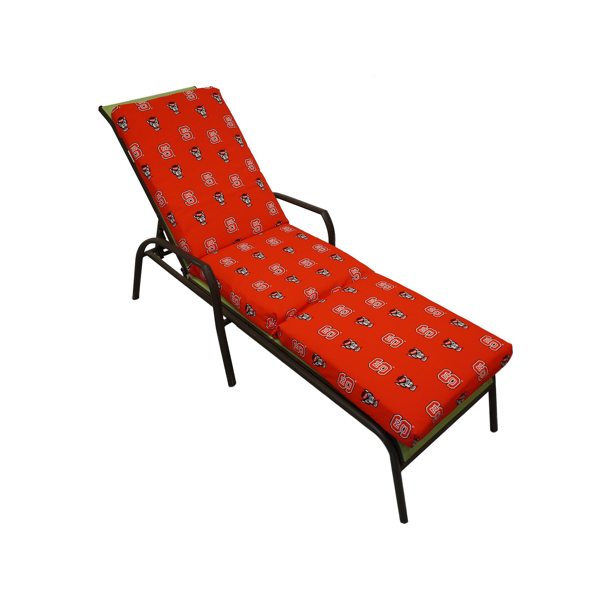 North Carolina State Wolfpack 3-Piece Chaise Lounge Chair Cushion, Nc State
