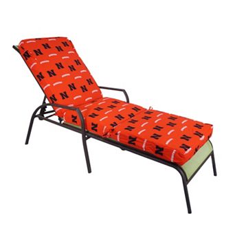 Nebraska Cornhuskers 3 pc Chaise Lounge Chair Cushion
