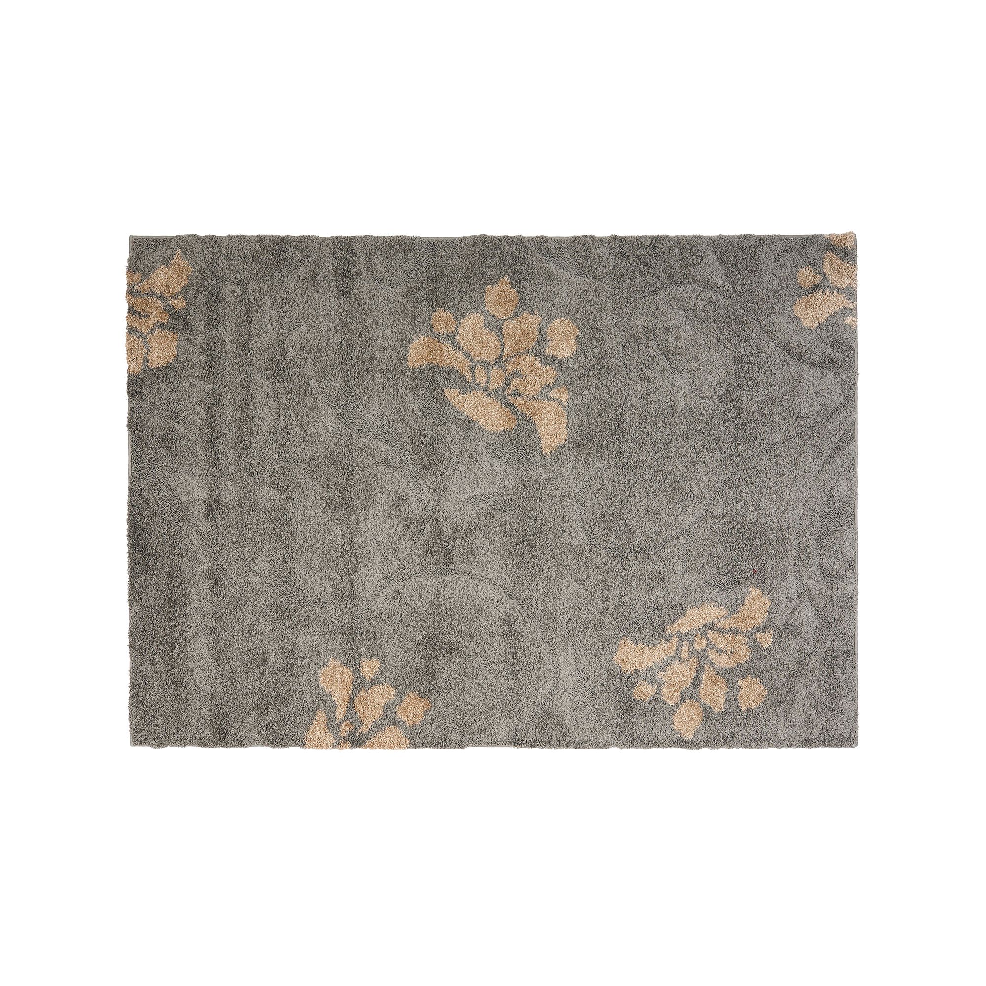 Safavieh Elegant Floral Shag Rug, Gray Beige