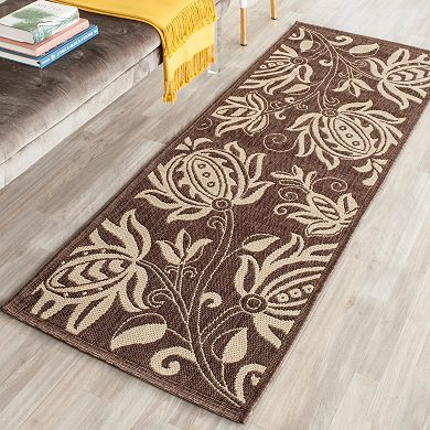 Safavieh Courtyard Floral Indoor Outdoor Rug