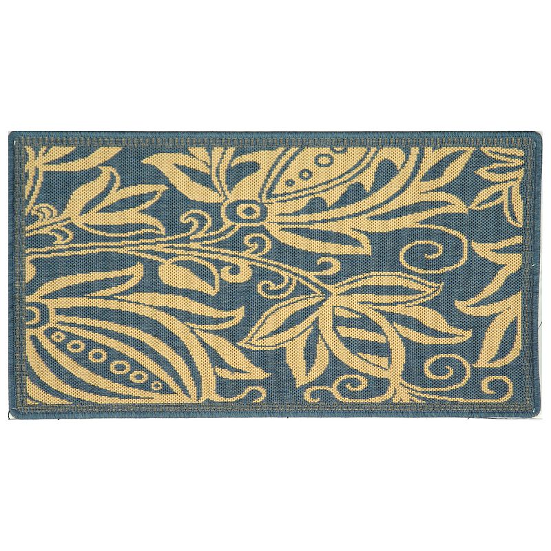 Safavieh Courtyard Floral Indoor Outdoor Rug, Multicolor, 6.5X9.5 Ft