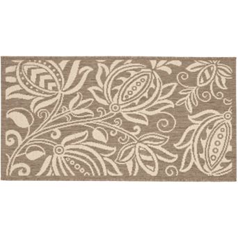 Safavieh Courtyard Floral Indoor Outdoor Rug
