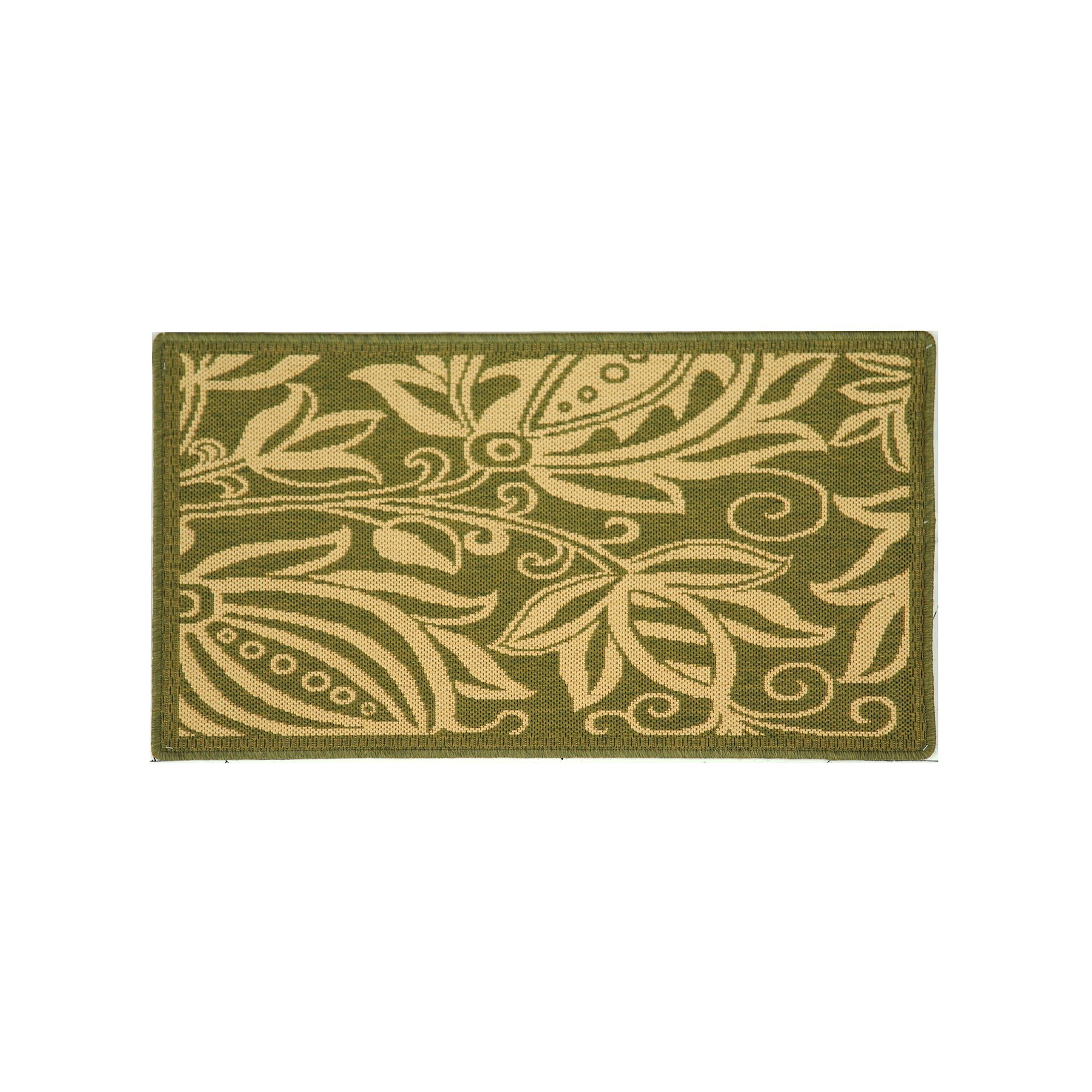 Safavieh Courtyard Floral Indoor Outdoor Rug, Green Natural