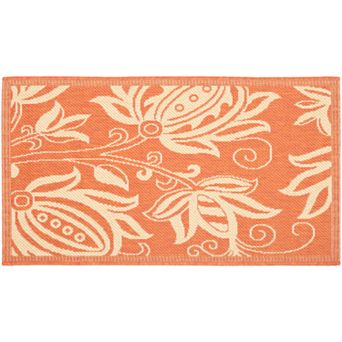 Safavieh Courtyard Floral Indoor Outdoor Rug
