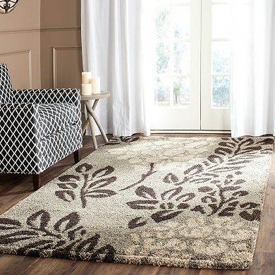 Safavieh Shag Floral Leaf Rug