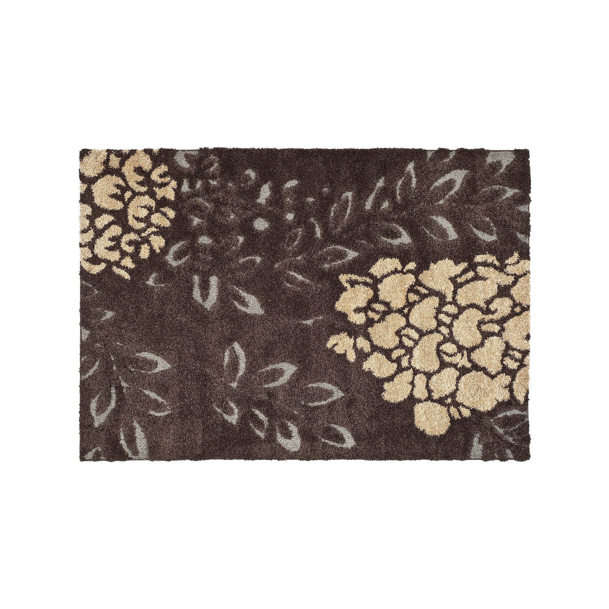 Safavieh Shag Floral Leaf Rug, Brown Gray