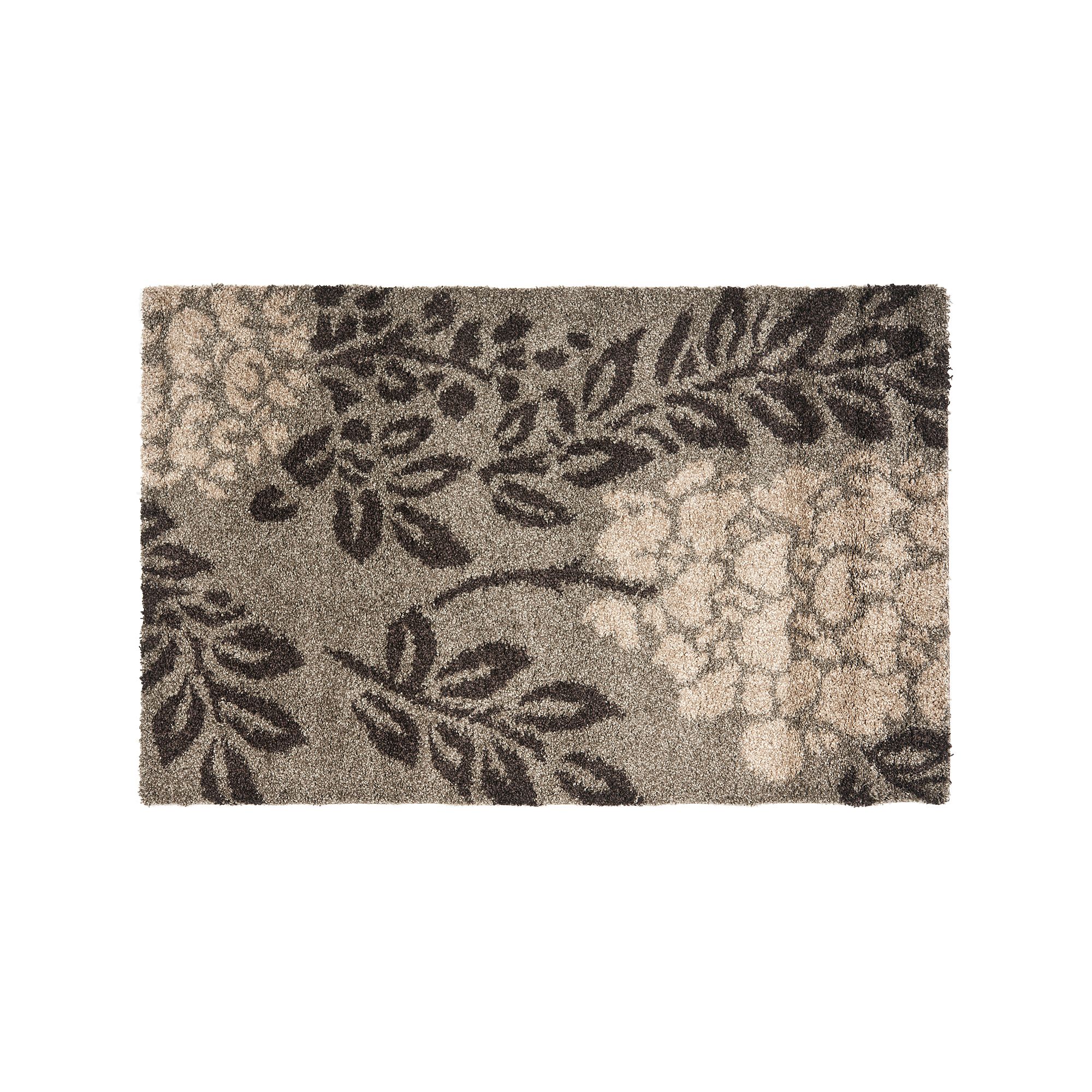 Safavieh Shag Floral Leaf Rug, Smoke Brown