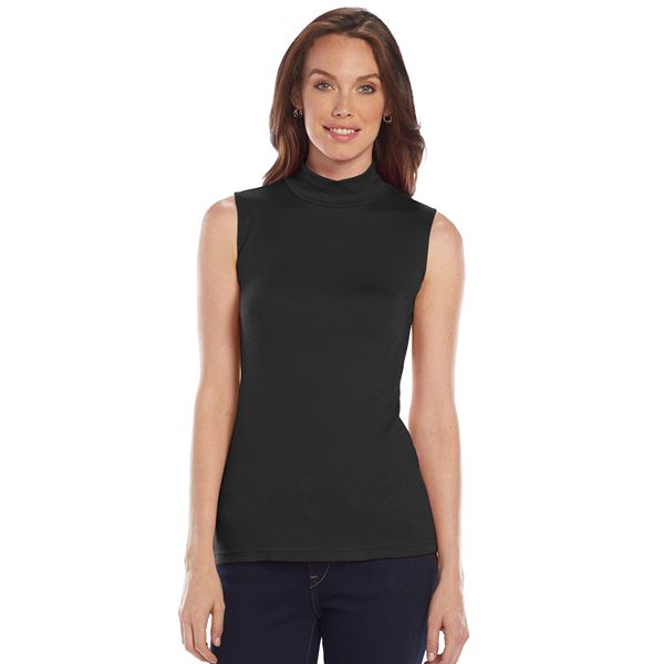 Women's Croft & Barrow® Mockneck Tank Top