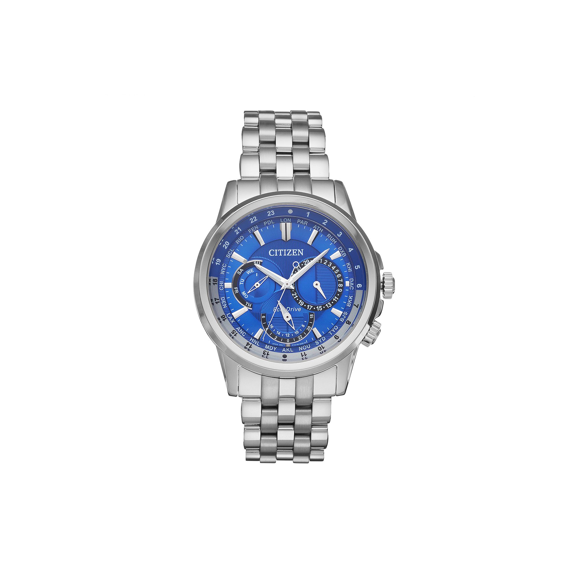 Citizen Eco-Drive Mens Calendrier Stainless Steel Watch - BU2021-51L, Size