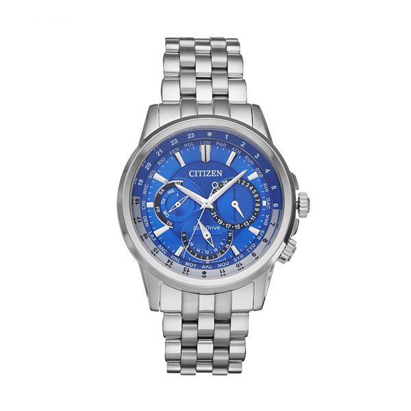 Citizen Eco-Drive Men's Calendrier Stainless Steel Watch - BU2021-51L