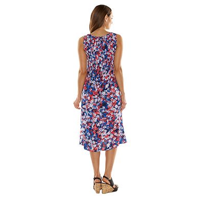 Croft & Barrow® Smocked Challis Dress - Women's