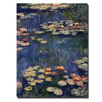 Trademark Fine Art ''Water Lilies 1914'' Canvas Wall Art by Claude Monet