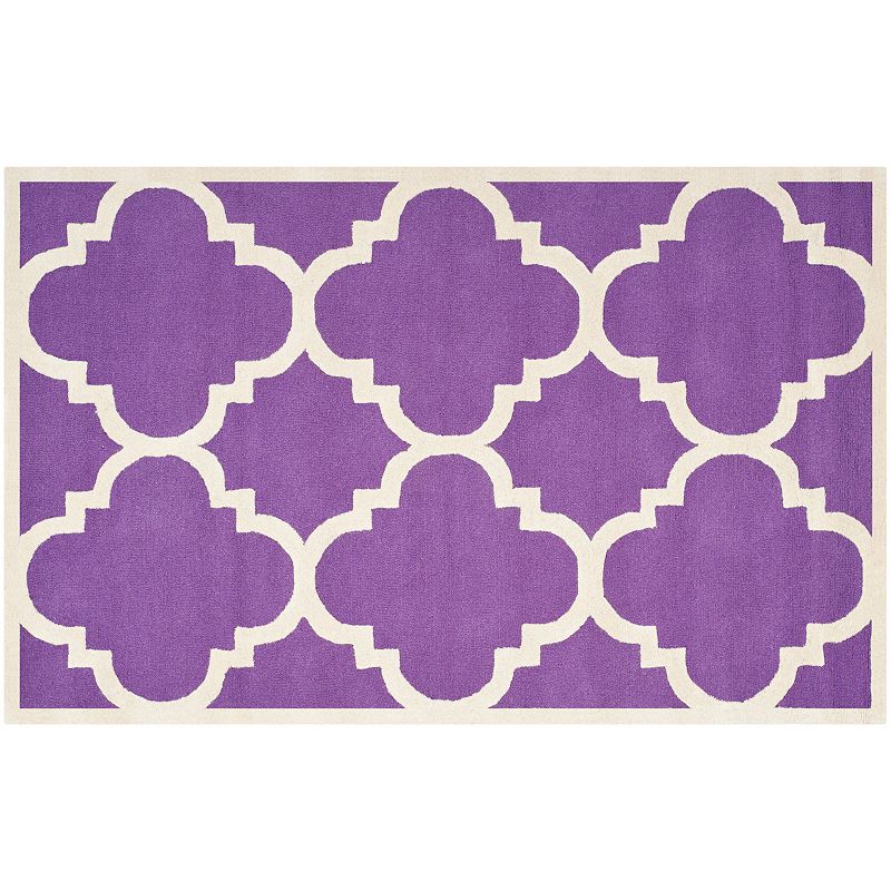 Safavieh Cambridge Trellis Wool Rug, Purple, 8X10 Ft