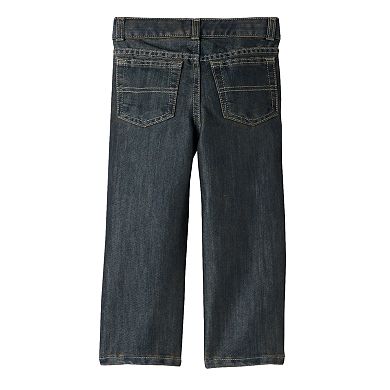 Toddler Boy Jumping Beans® Straight-Leg Dark Blue Jeans