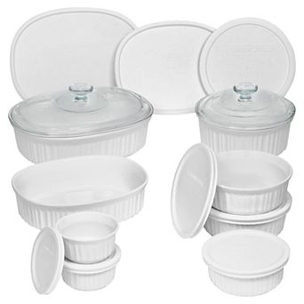 CorningWare French White 18 pc Bakeware Set