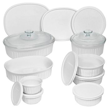 CorningWare French White 18 pc. Bakeware Set