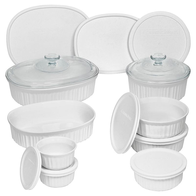 UPC 071160085343 product image for CorningWare French White 18-pc. Bakeware Set | upcitemdb.com