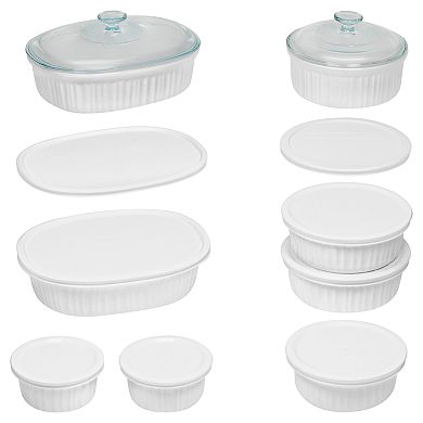 CorningWare French White 18-pc. Bakeware Set