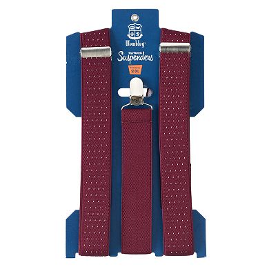 Men's Wembley Pindot Stretch Suspenders