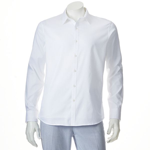 Men's Marc Anthony Slim-Fit Plaid Casual Button-Down Shirt
