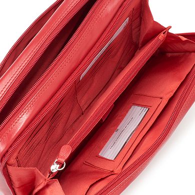 ili Leather Organizer Crossbody Bag