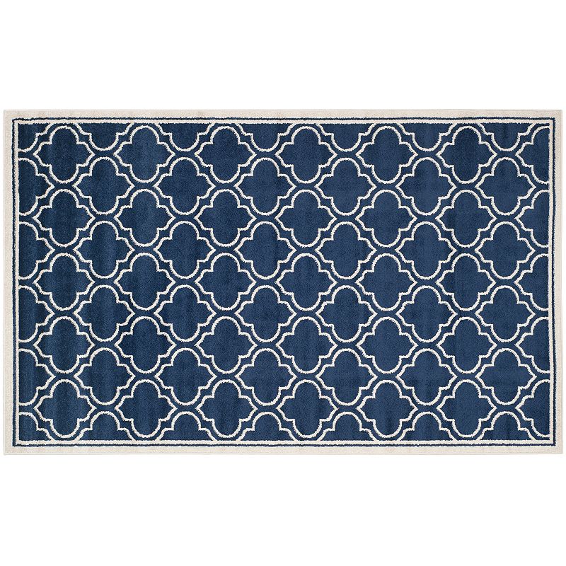 Safavieh Amherst Clover Indoor Outdoor Rug, Blue, 6X9 Ft