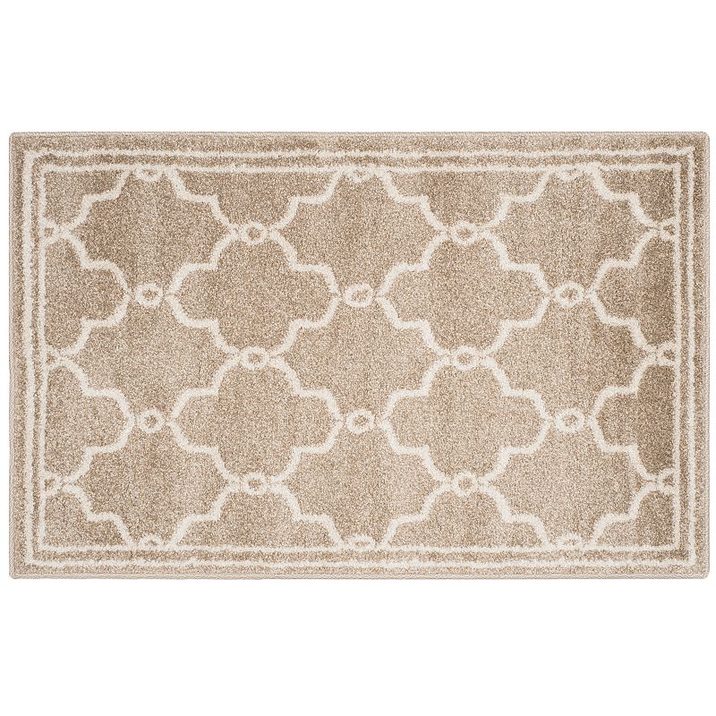 Safavieh Amherst Matrix Geo Indoor Outdoor Rug, Beig/Green, 8X10 Ft