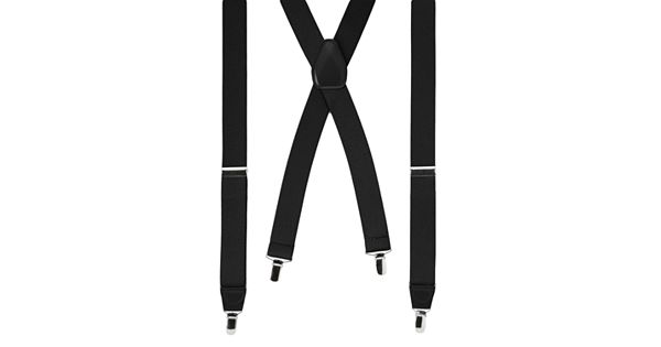 Wembley Solid Stretch Suspenders - Men