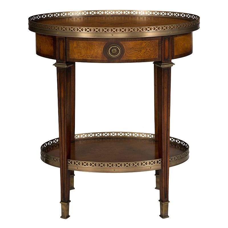 Safavieh Couture Filia Oval End Table, Brown