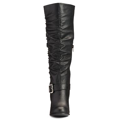 SO® Women's Knee-High Slouch Boots