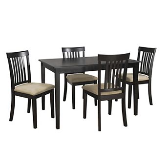 HomeVance 5 pc Larson Slat Back Dining Set