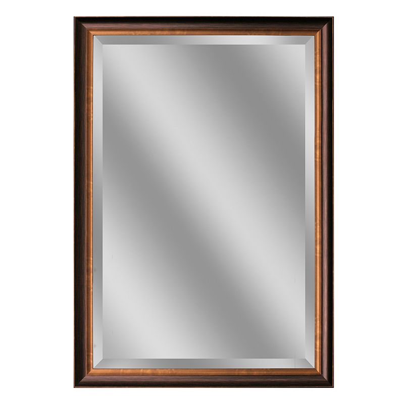 Head West Oil Rubbed Bronze Tone Wall Mirror, Brown, 28X40