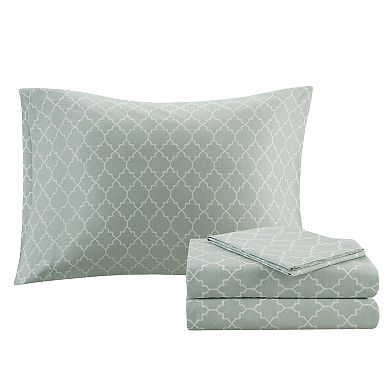 Madison Park Essentials Almaden Reversible Comforter Set with Cotton Sheets